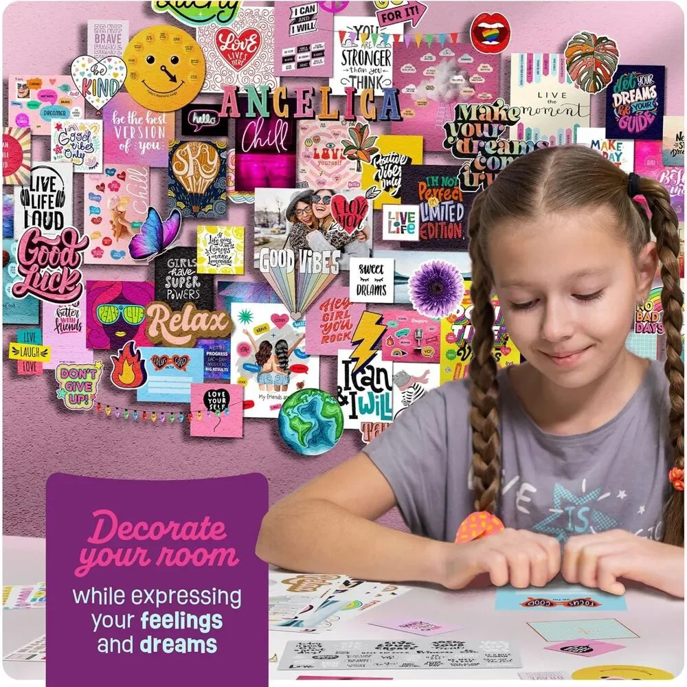 Pretty Me Wall Collage Kit - Arts Craft Gift Idea Teens Creative Crafts Kits